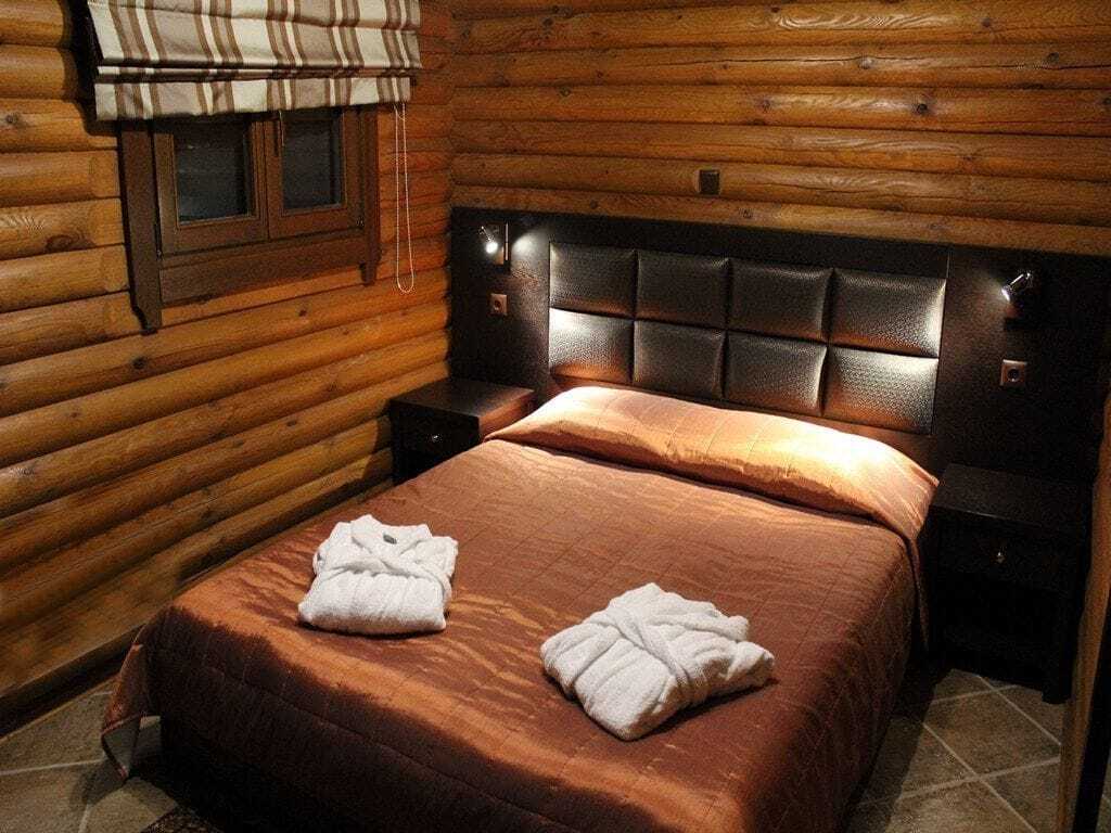 Natura Chalets Mega Chorio Exteriör bild