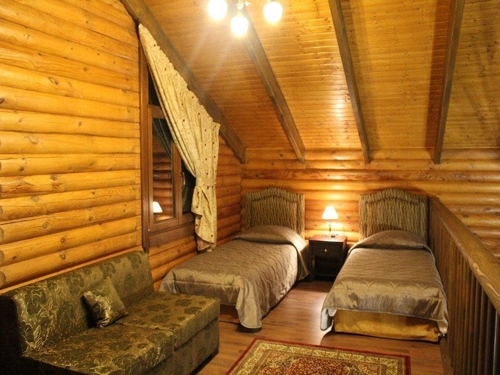 Natura Chalets Mega Chorio Exteriör bild